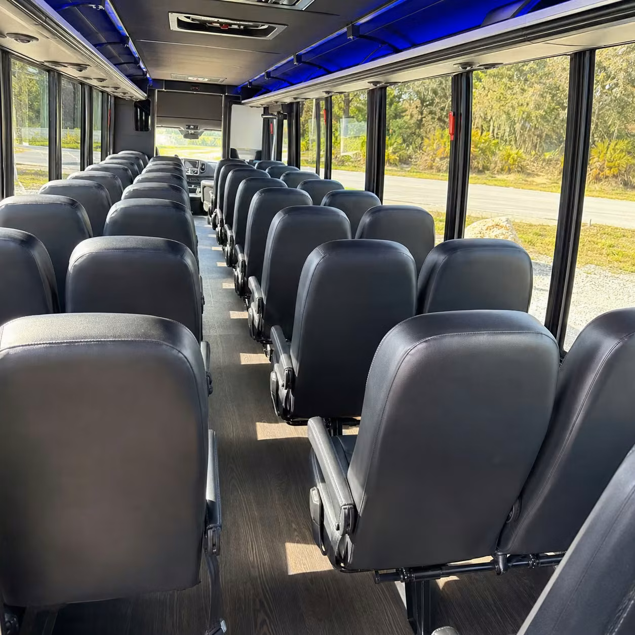 35 passenger minibus interior