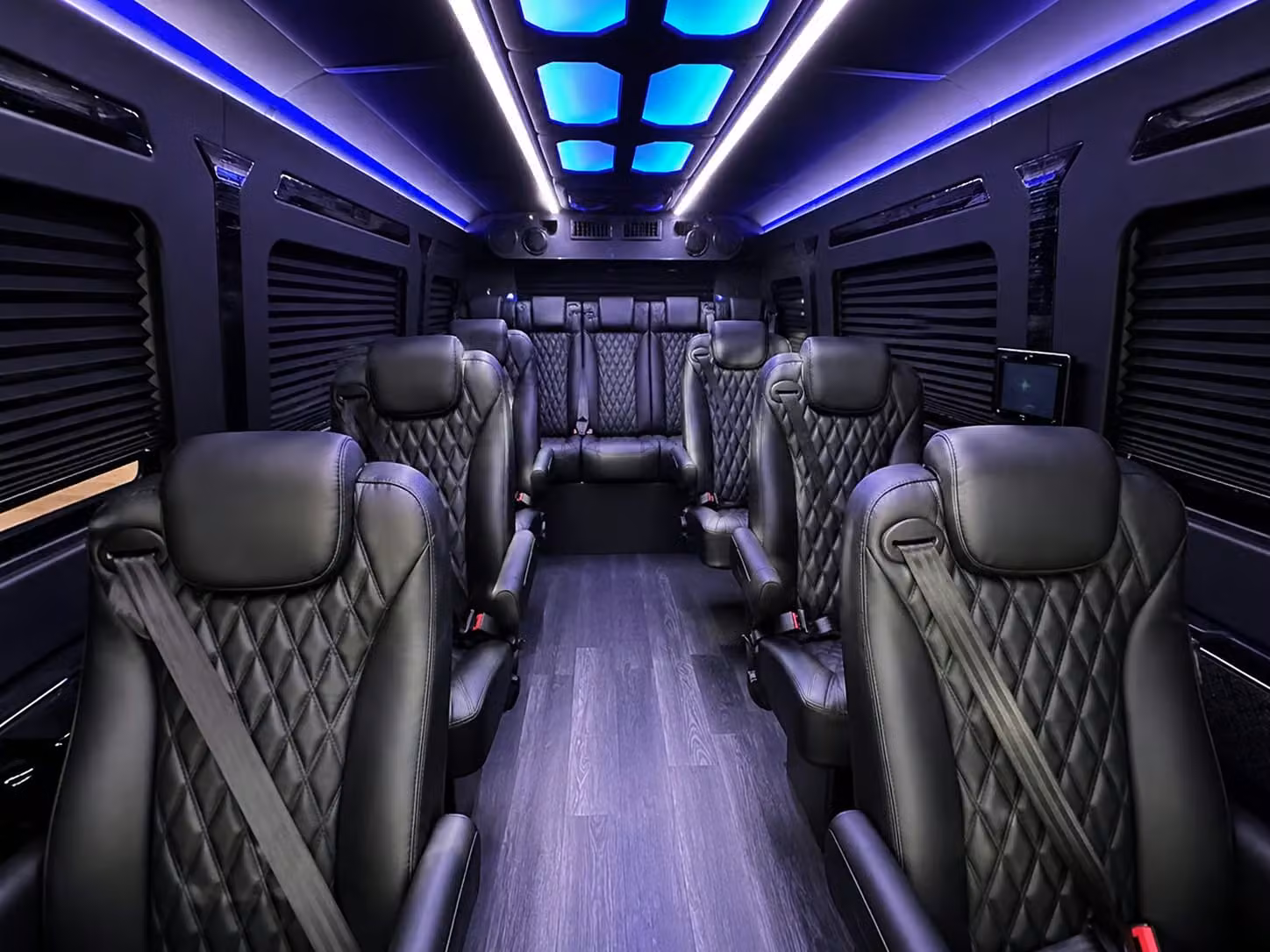 sprinter van with driver inside